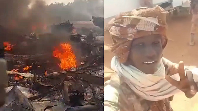 VIDEO: Súdánští beduíni sestřelili vojenský iljušin. Na palubě byli Rusové