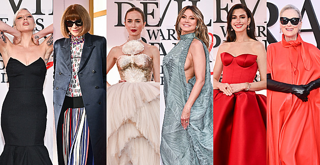Móda z premiéry: Hathaway ani Bluntová si nevzaly Pradu, Klumová byla sexy