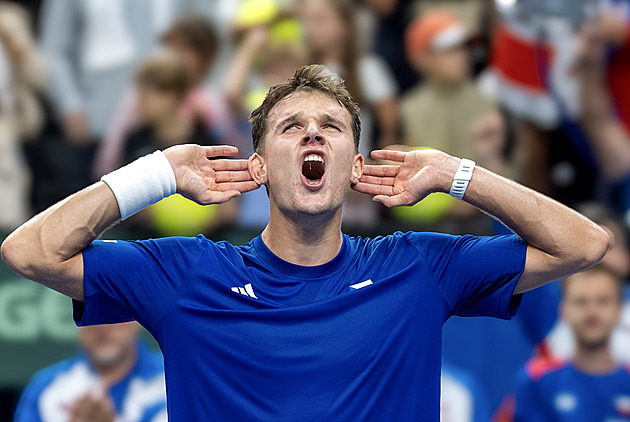 Davis Cup ONLINE: Menšík srovnal na 2:2, rozhodující duel hrají Lehečka a Tien