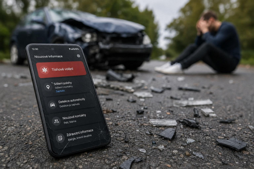 Pomoc bez jediného dotyku? Google chystá zásadní změnu tísňového volání